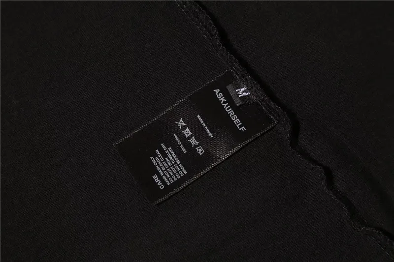 Летний стиль ASKYURSELF футболка для мужчин и женщин 1:1 высокое качество вымытый