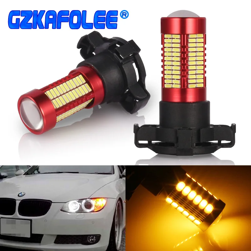 Светодиодсветодиодный лампа GZKAFOLEE Canbus PY24W для BMW передние указатели поворота E90/E92