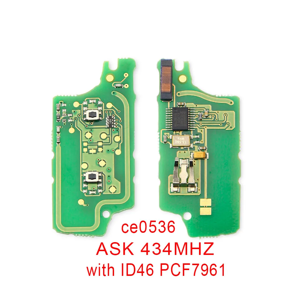 KEYYOU ASK/FSK Автомобильный ключ электронная печатная плата CE0536 CE0523 для Peugeot 407 307 308 607