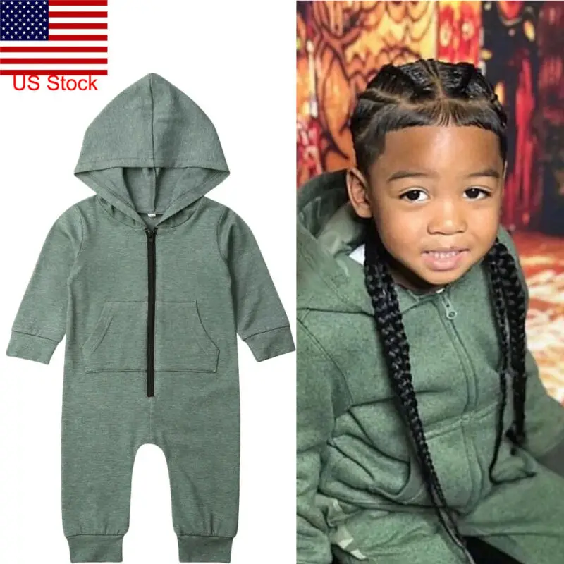 2020 высококачественный Детский комбинезон на молнии с капюшоном и длинным