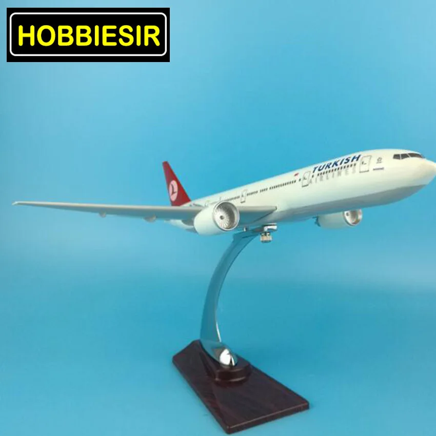 1:200 масштаб Boeing B777 32 см Турецкая авиасимулятор модель Турецкая Авиакомпания сплав самолет игрушка W база пластиковая плоскостная
