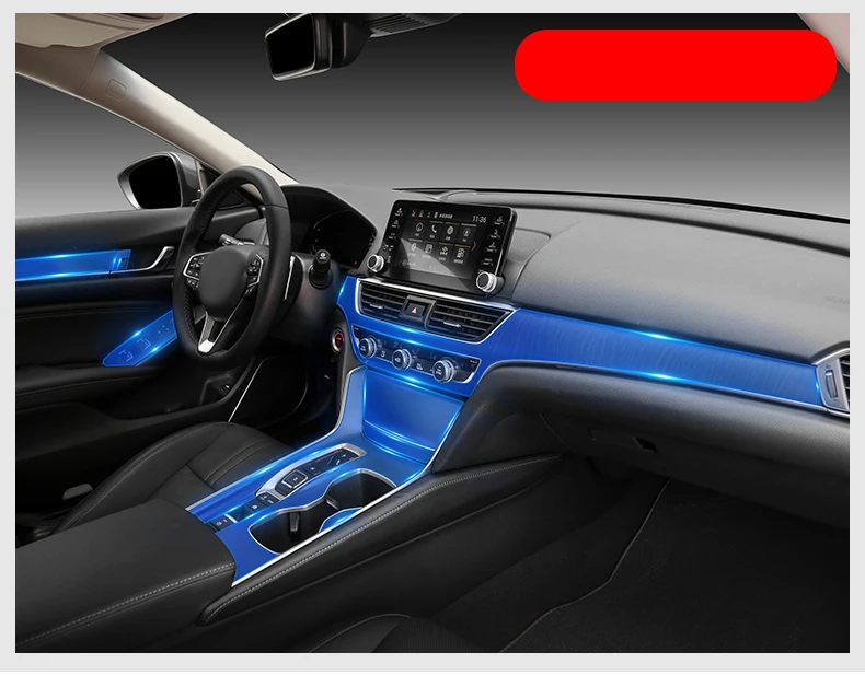 Lsrtw2017 для Honda Accord 10th прозрачный удобный ТПУ интерьер автомобиля Анти-Царапины интерьер Молдинги аксессуары