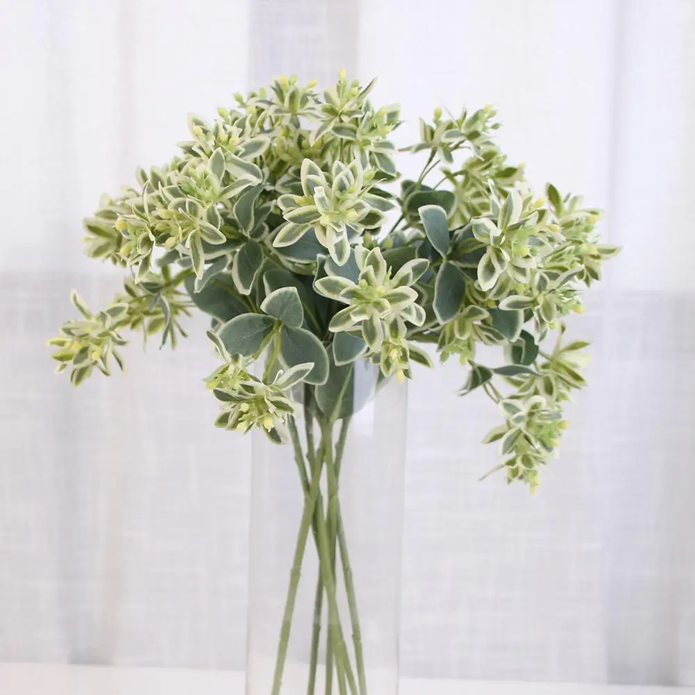 

1Pc Simulation Leaves Flower Artificial Plant Office Garden Balcony Home Decor