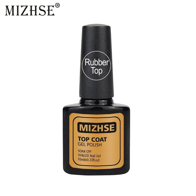 Гелевый лак MIZHSE 10 мл УФ светодиодный сухой резиновая база верхнее покрытие