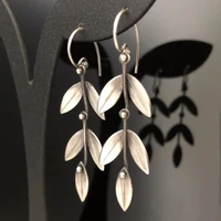 forest queen leaf shape earrings earrings for women exquisite fashion creative glamour party earrings jewelry accessories