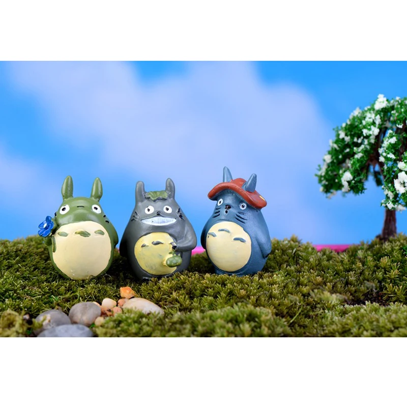 1 шт. случайный мультяшный Тоторо миниатюрная Фея для сада бытовая фотография