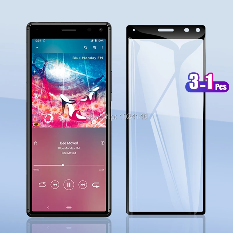 3 шт. для Sony Xperia 8 Xperia8 6 0 дюйма полное покрытие закаленное стекло Защита экрана