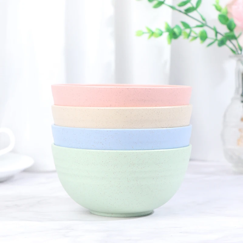 Небьющаяся детская миска для закусок разлагаемая чаша из пшеничной соломы