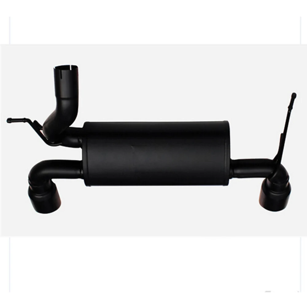 Матовый черный двойной кошачий задний глушитель для Jeep Wrangler JK 2007-2016 годов 2/4DR 3 6 л 8