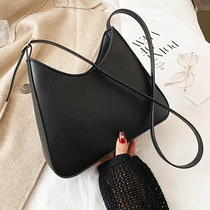 

Vintage Small Shoulder Bags Women Leather Solid Color Cross Body Bags For Women 2021 Retro Branded Shoulder Purses And Handbag