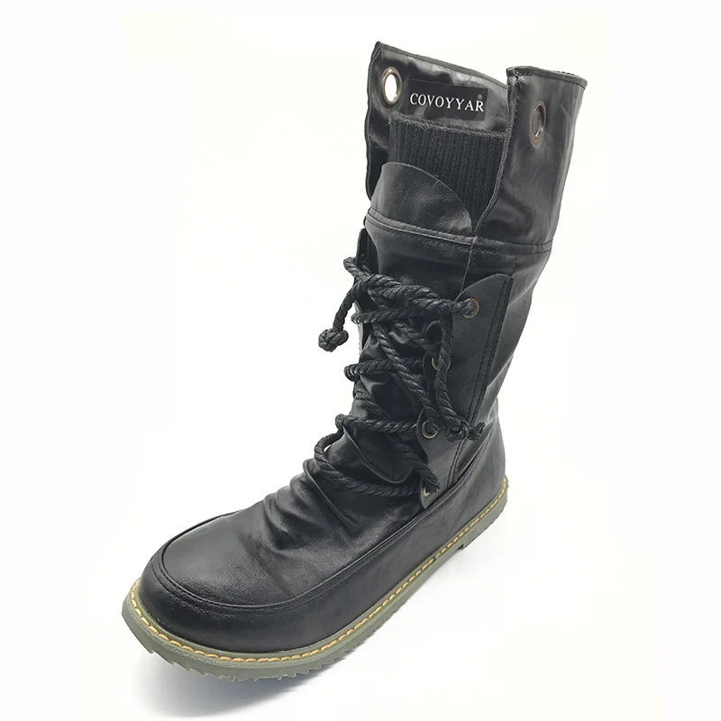 Женские винтажные ботинки на плоской подошве Зимние Теплые ботильоны в стиле