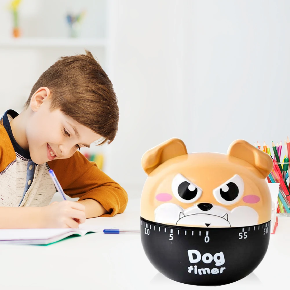 

Creative Cartoon Dog Timer Kitchen Cooking Reminder Student Household Alarm Clock Mechanical Clockwork Soup Timer Kitchen Tools