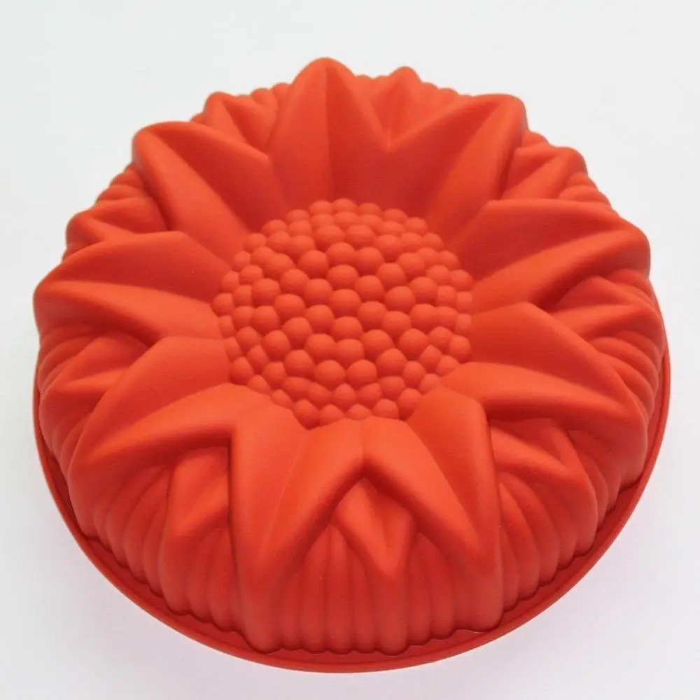 Силиконовая форма для торта с подсолнухом антипригарная пиццы выпечки духовка
