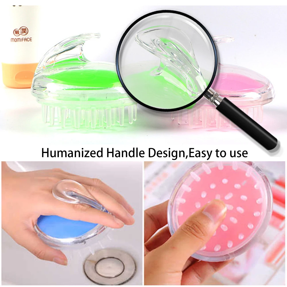 Новый домашний силиконовый шампунь для душа и головы спа волос силиконовая щетка