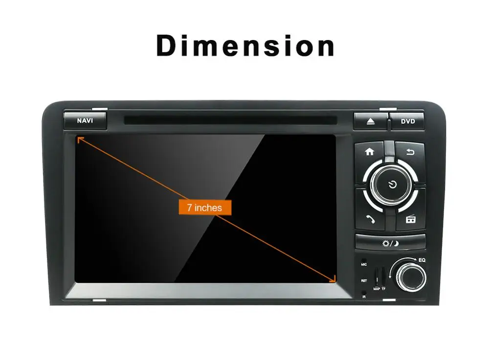 С DSP Авторадио GPS 4G RAM + 64G ROM для Audi A3-8P-S3-RS3-Sportback подходит 2003-2011 Автомобильный Радио