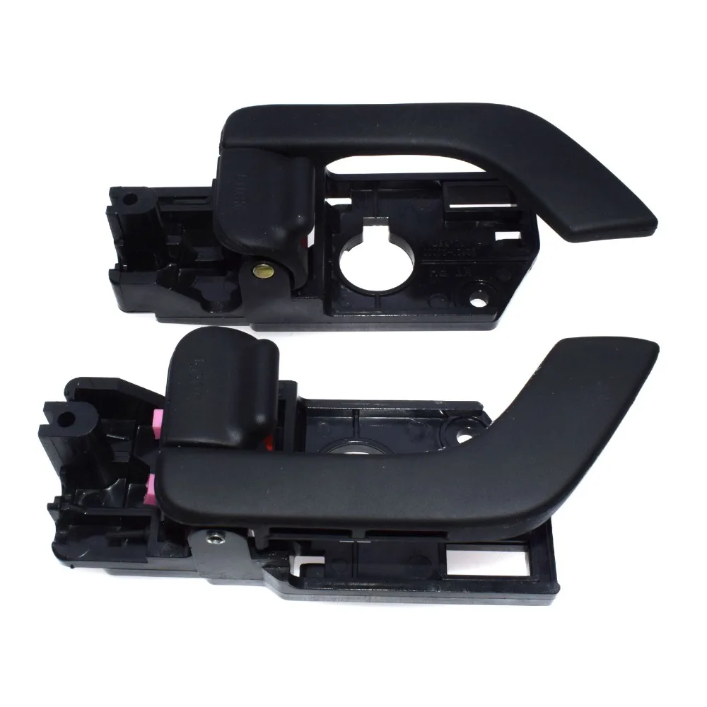 ISANCE Черная внутренняя ручка двери правая левая RH + LH 2 шт для Hyundai Tiburon 2003 2008 OEM