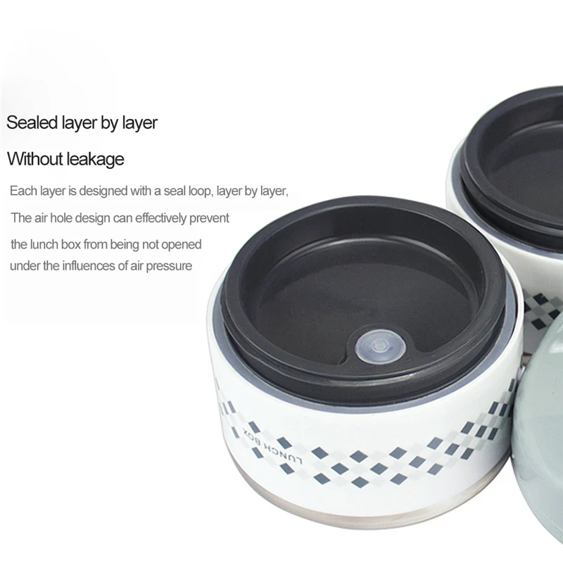 

1230ml 930ml Thermal Insulation Lunch Box Food Container Portable Sealed Leakproof Lunch Container Camping Picnic Bento Box