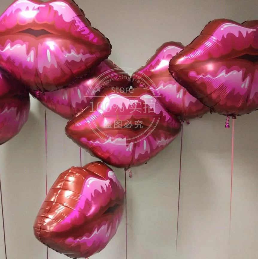 1/3pcs 75*75cm Lip Foil Balloons Love Globos Pink Red Lips Balloon For Valentine's Day Birthday Helium Balloon Wedding Decor