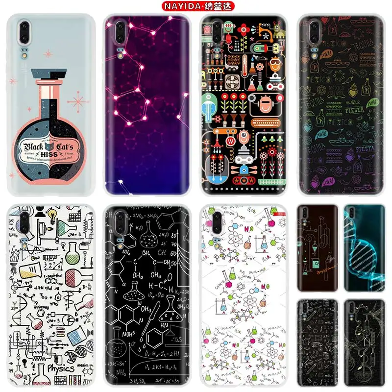 Биология химия мягкие силиконовые чехлы для Huawei P40 P30 P20 P10 Lite Pro E P Smart Z 2020