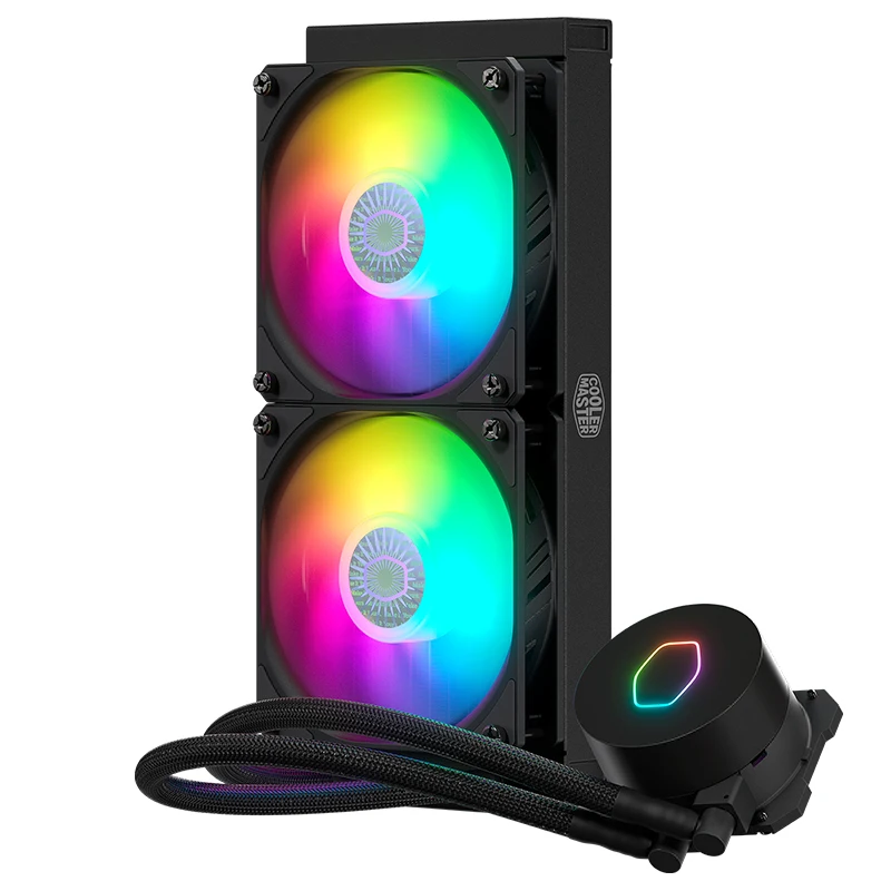 Кулер Master B120 B240 RGB CPU кулер для воды тихий вентилятор Intel 1151 1155 1156 2011 2066 AMD AM4 AM3