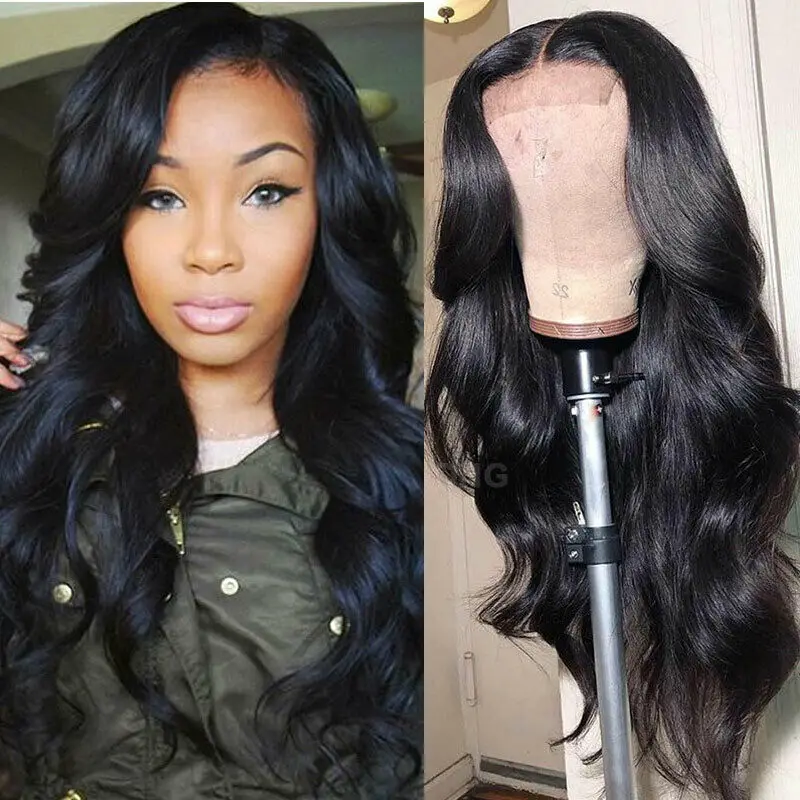 

Top Seller Wigs Human Hair Lace Front 13x4 Body wave Cuticle Aligned Virgin 180% density 4x4 Lace Closure Wig