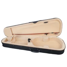 Hot AD-Violin Case Size Professional Triangular Shape Violin Hard Case Yellow Inside Violin Parts