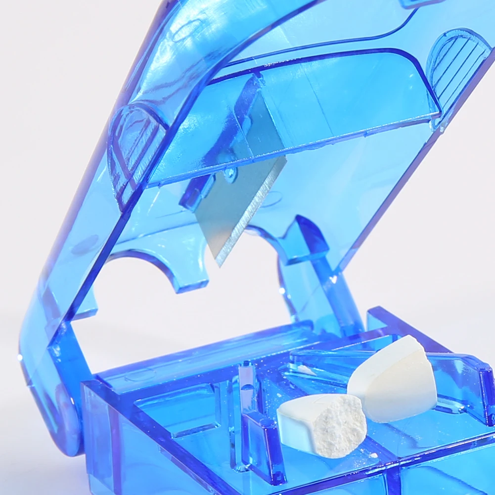 Portable Pill Cutter Splitter Divider Storage Box Medicine Tablets Holder Case | Красота и здоровье