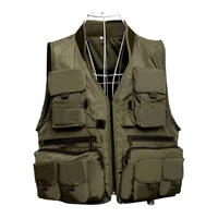 outdoot sport hunting clothes accessoriestactical vest breathable material fishing sport survival utility military jacket