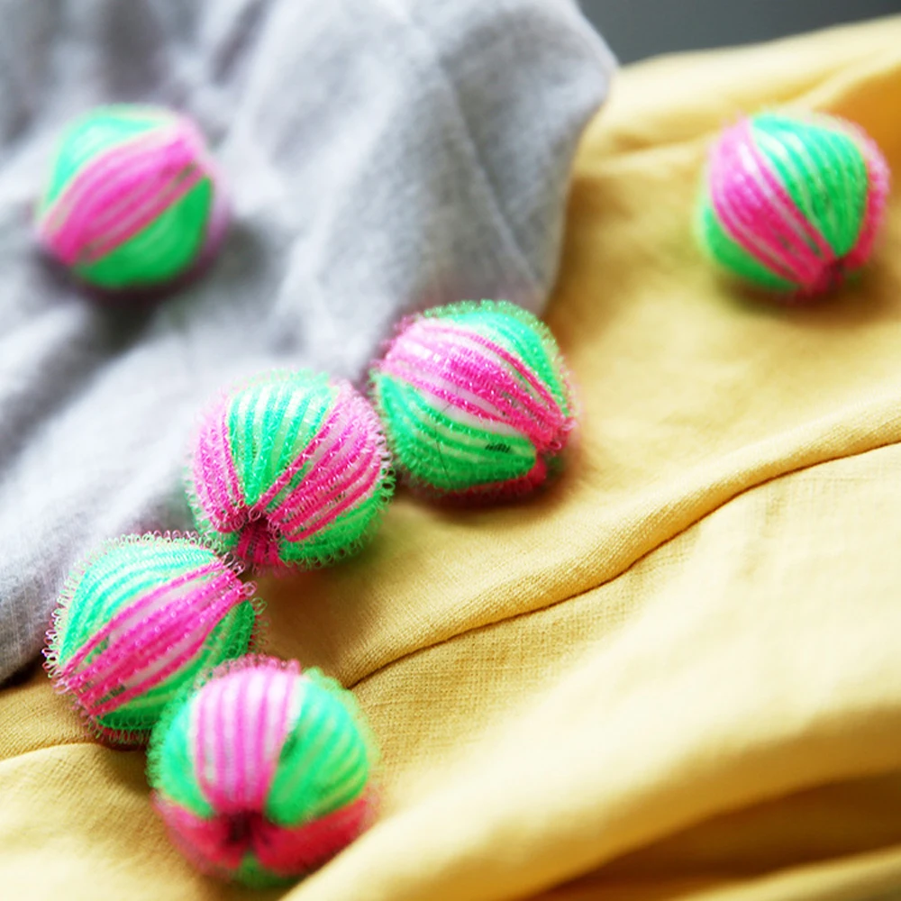 Многоразовый креативный тканевый шарик для стирки 2 шт. мягкий бытовой