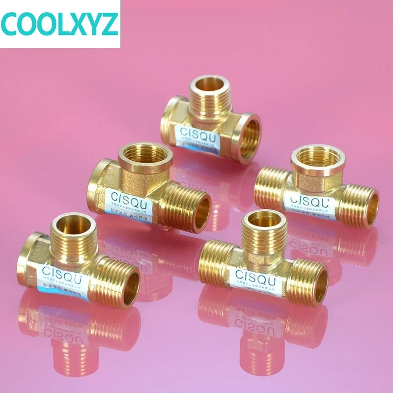 1/2 дюйма медный Тройник наружный и внутренний соединения провода двойной