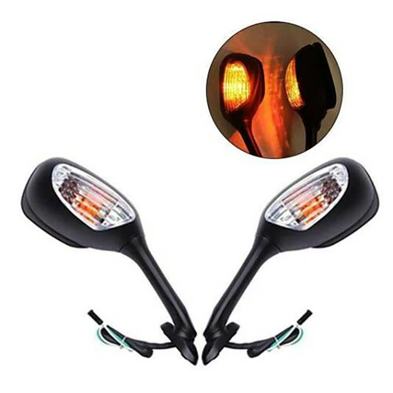 

Motorcycle Rearview Mirror LED Turn Signal Rearview Mirror for Suzuki GSXR 600 750 2006 -2010 1000 2005-2007 K6 K7 K8