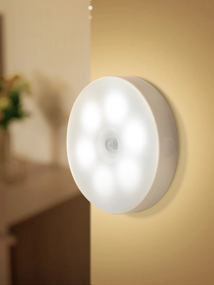 

Intelligent Night Light Smart Motion Sensor LED Night Lamp Battery Operated WC Bedside Lamp For Room Hallway Pathway Toilet DA