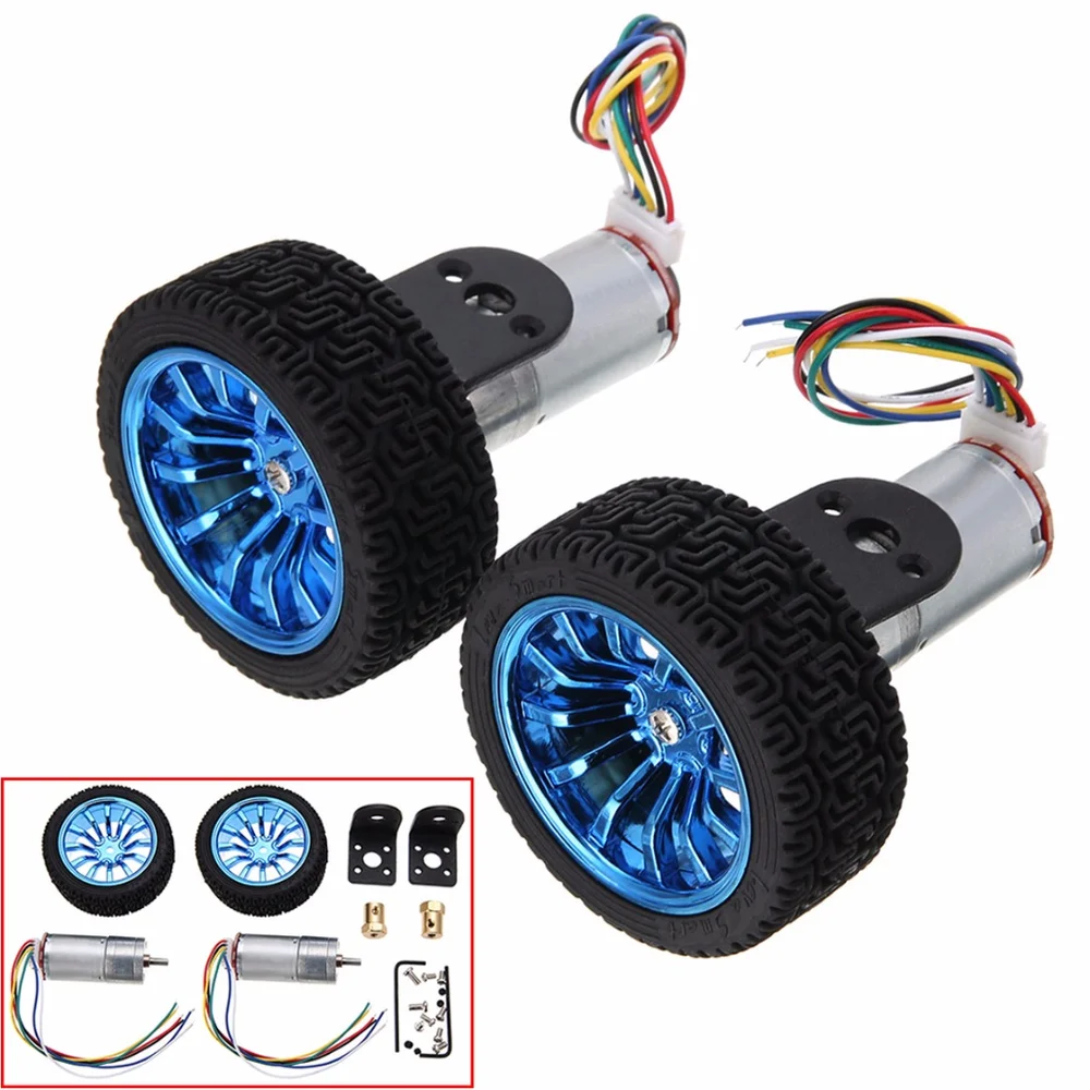 1 / 2 набора мощный кодировщик шестеренчатые двигатели постоянного тока 6 в 250