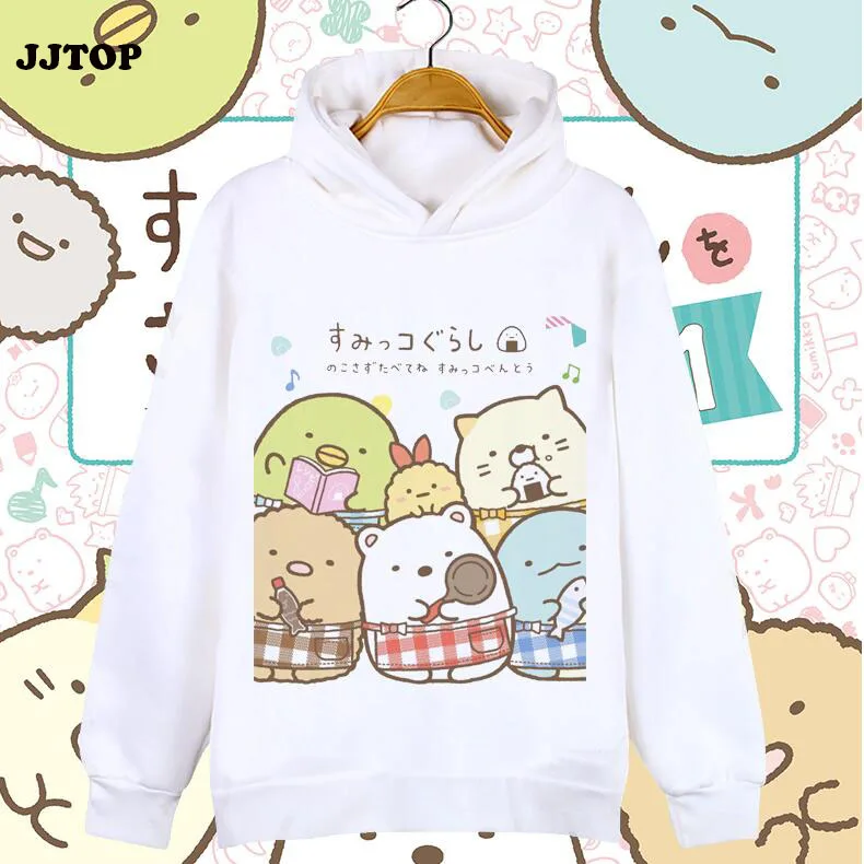 Sumikko gurashi/семейная осенне-зимняя толстовка с капюшоном для мамы женские и мужские