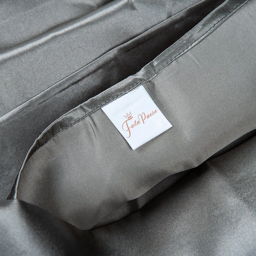 Однотонная Высококачественная шелковистая атласная Подушка 100% для ухода за