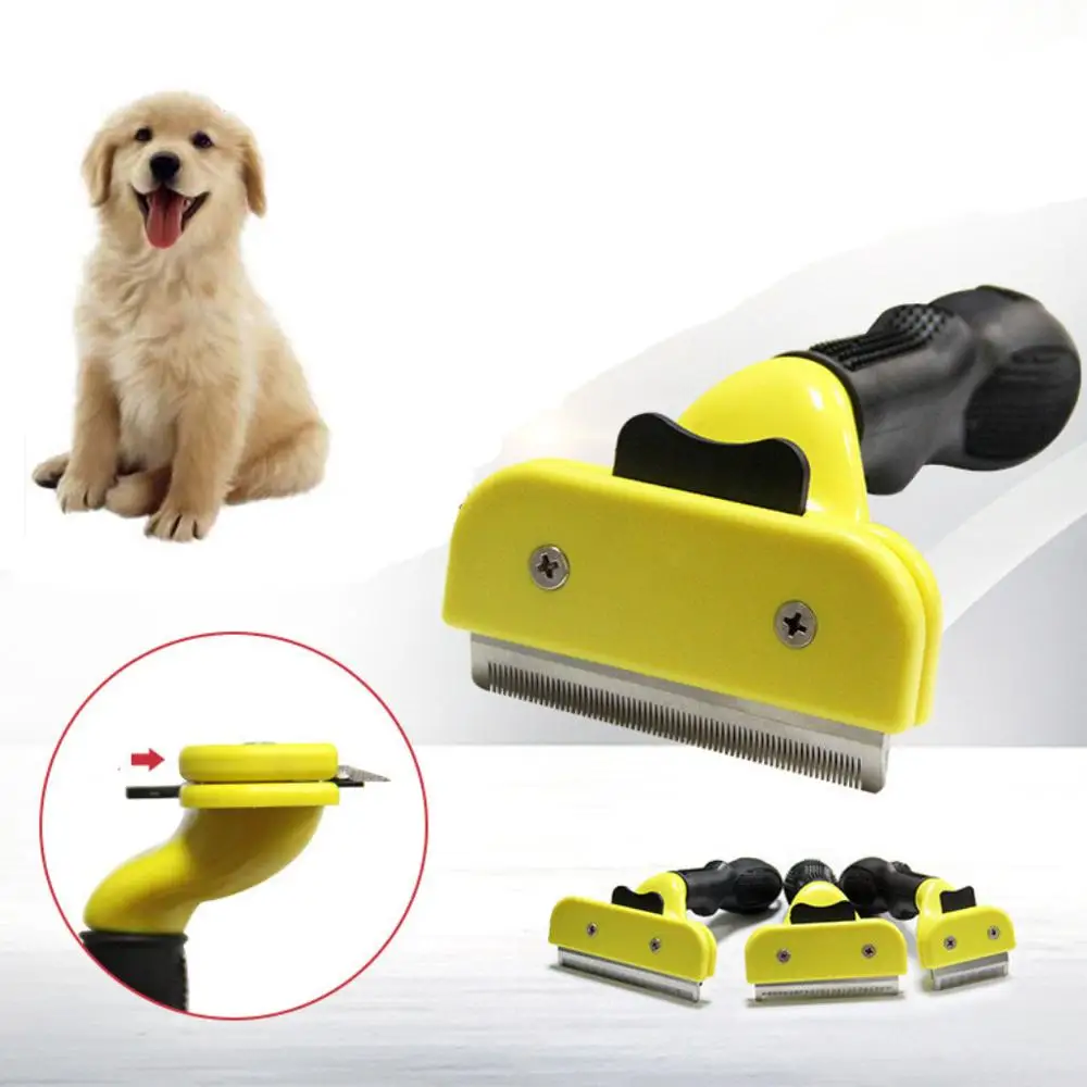 Расческа для собак из нержавеющей стали щетка удаления волос кошек гребни ухода