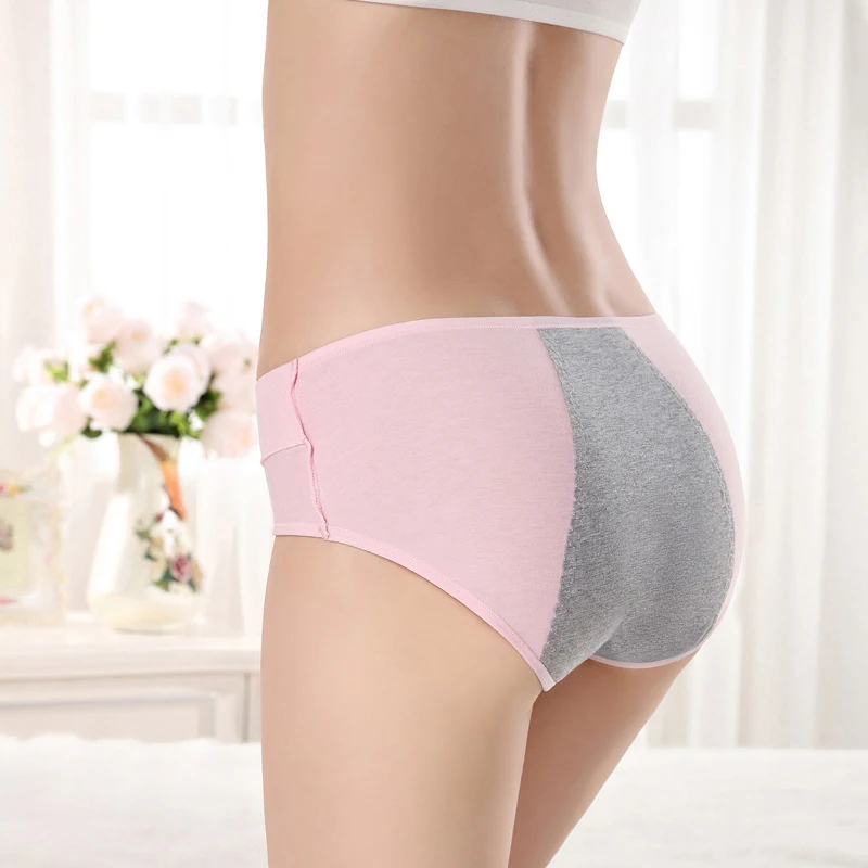 Женские трусы Повседневные Удобные менструации Ночная средняя талия