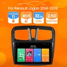 Автомагнитола 2 Гб ОЗУ 32 Гб ПЗУ для Renault Logan Sandero Symbol 2014-2019, стерео, мультимедийный видеоплеер, навигатор GPS, Android