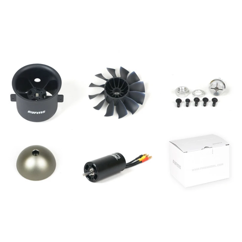 fms 70 мм ducted fan jet edf unit 6s pro v2 12 blade с 3060 kv1900 inrunner motor engine rc самолет