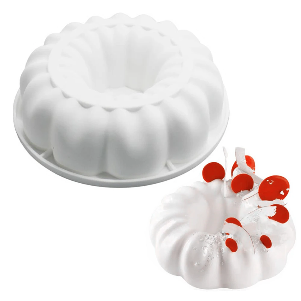 Силиконовые мусс форма для выпечки пуддинг пресс форм круглой формы в форме