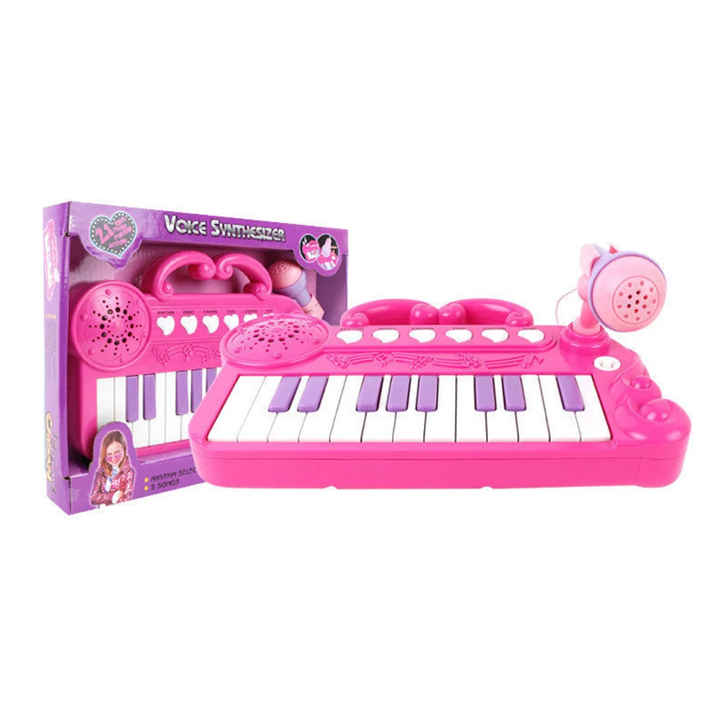 

21 keys Детский мультфильм электронный пианино игрушка Интерактивная Клавиатура музыкальные игрушки с микрофоном для свыше 3 лет в качестве п...