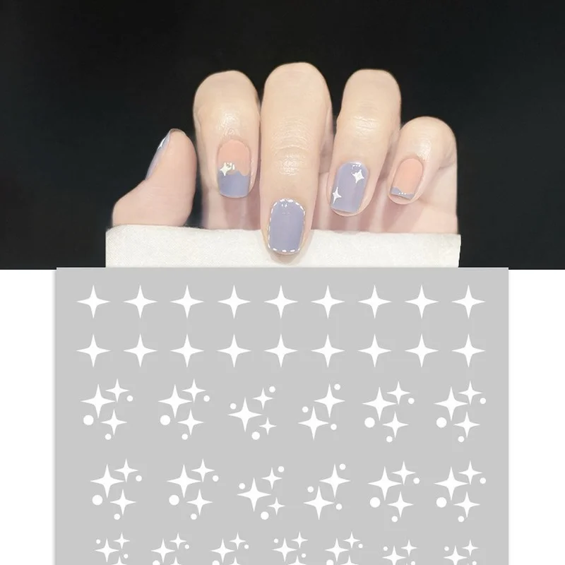 

Nail Stickers 3D Self Adhesive Cloud Star Nail Art Decals For Women Kids Girls Manicure Tips Nail Decoration Wraps Sticker