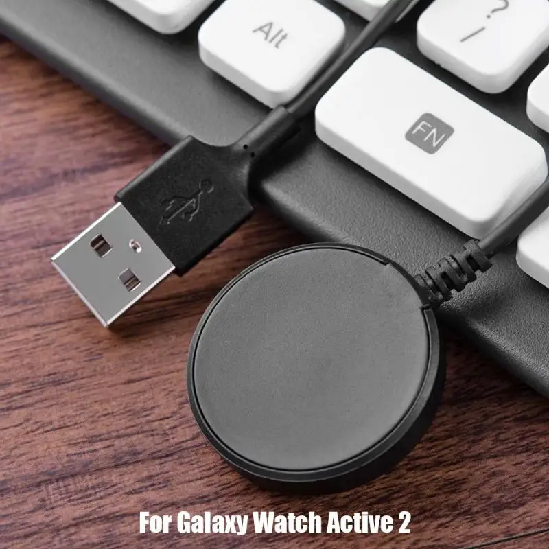 1 м Беспроводное зарядное устройство USB для Samsung Galaxy Watch Active 2 смарт браслет