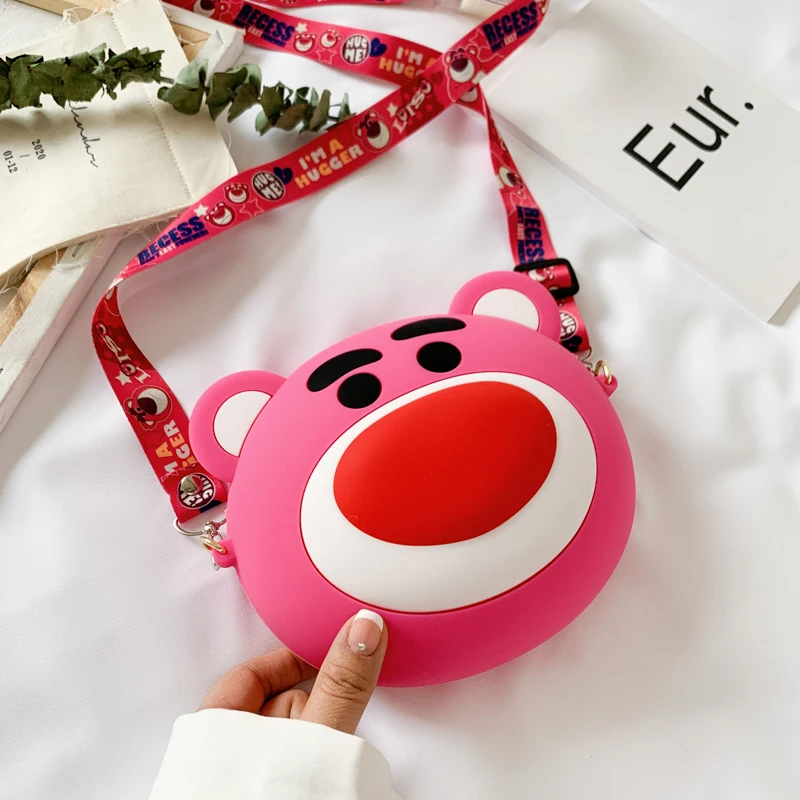Cartoon Bear Silicone Crossbody Bags For Women 2020 Large Capacity Shoulder Messenger Bag With Chain Lady Travel Totes Handbags |