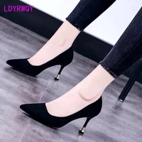 womens shoes spring and autumn 2022 korean style shallow mouth pointed stiletto professional high heels 7cm