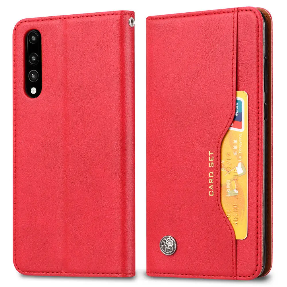 Красный Магнитный чехол из искусственной кожи для Xiaomi mi 9, 8, SE, 8 Lite, чехол для mi A3, CC9E, 9 T, 9 Pro, откидной бумажник для карт, чехол для телефона, откидной Чехол, s - Цвет: Красный