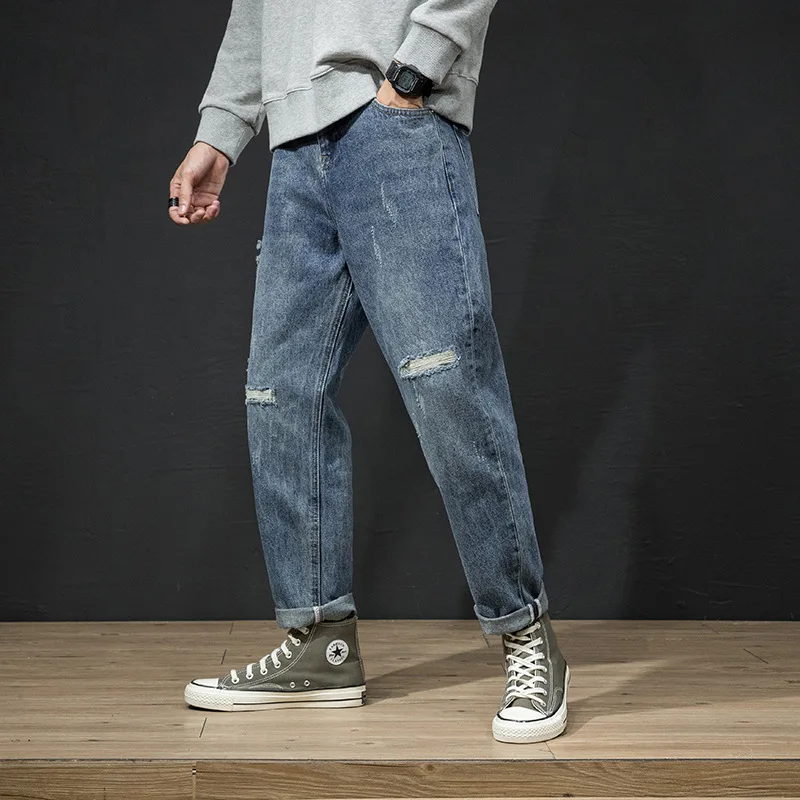 Jeans overalls harem pants oversize pants new baggy pants man