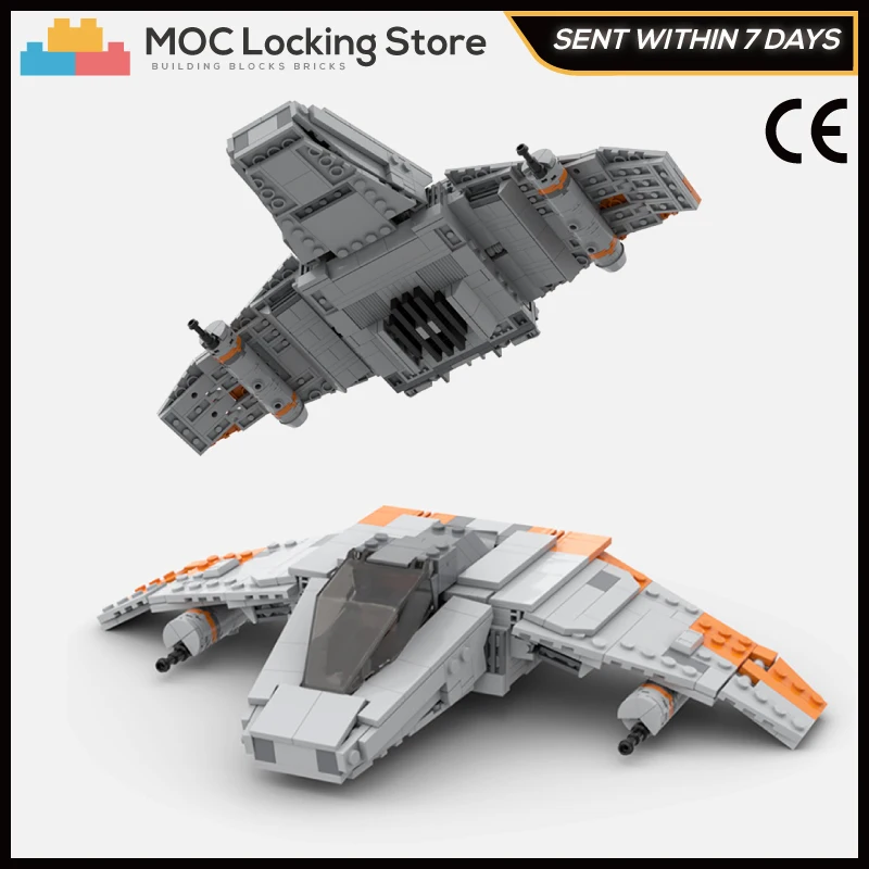 

Movie Series Wars MOC-35204 V-Wing Airspeeder MOC Building Blocks Bricks Collection Model Toys Gifts For Kids