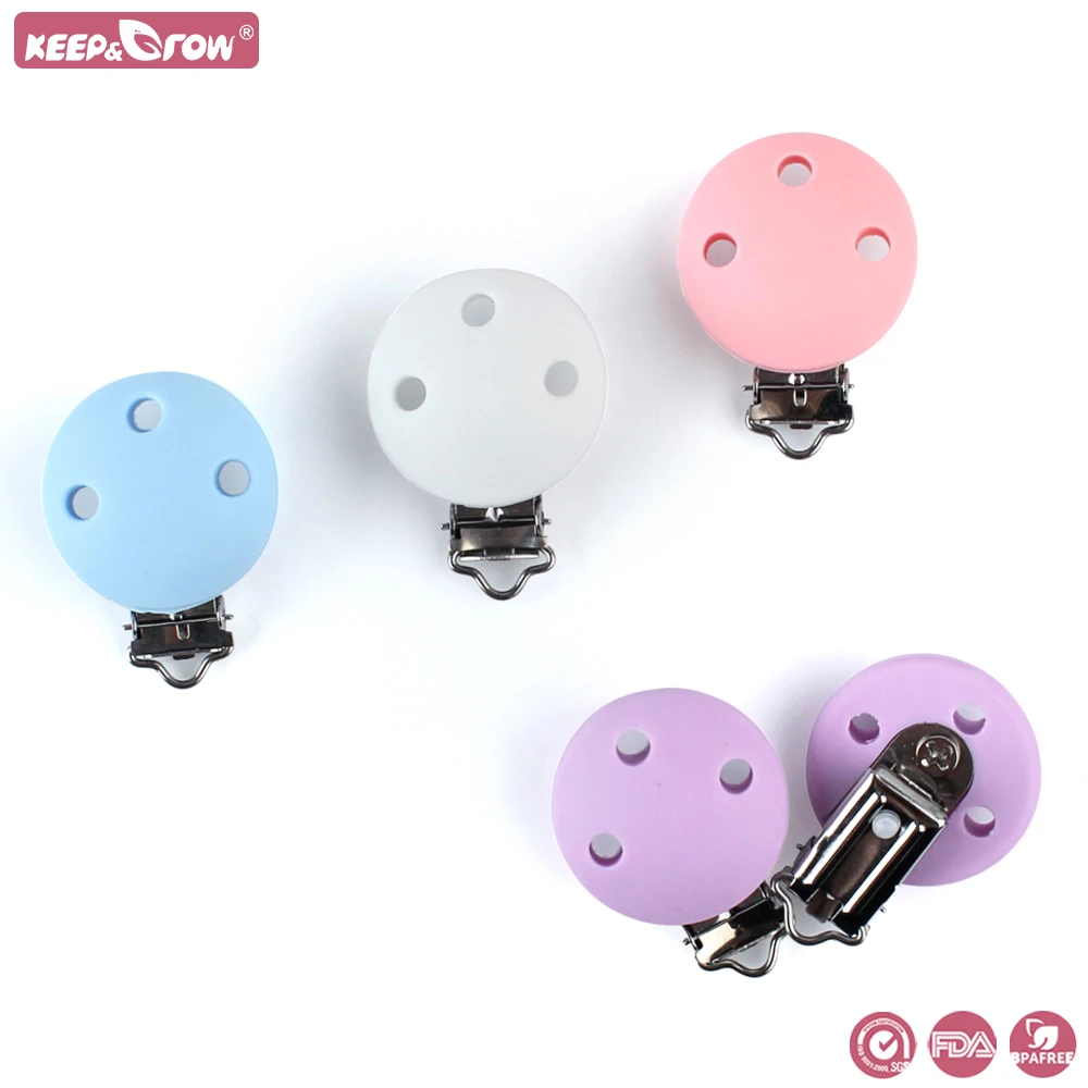 

Круглые силиконовые зажимы для пустышки, 20 шт., без бисфенола