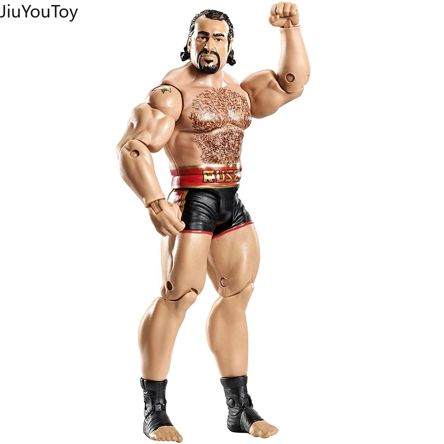

JiuYouToy17cm Wrestler Rusev Wrestling Doll Climbing Car Driver Hand Made Model Toy Gift